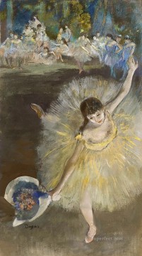 Finishing the arabesque Edgar Degas Oil Paintings